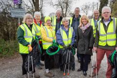 MP joins volunteers to clean up Wilmslow