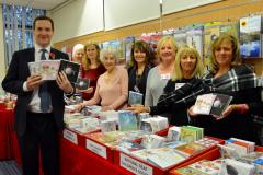 George Osborne pops in to support charity Christmas shop