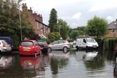 Oak Lane flooded with 