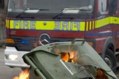 Car damaged by wheelie bin fire