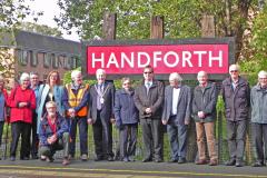 Vintage sign installed at Handforth Station