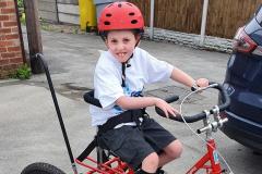 Louie gets into gear for the charity that supports him