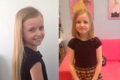 Sadie shows she's a cut above for cancer charity