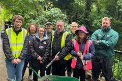Volunteers clean up Colshaw Valley