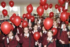 Students launch 50 balloons to mark Literacy Week