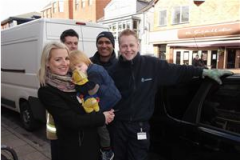 Firefighters help rescue child stuck in a car
