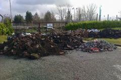 Travellers leave a load of rubbish at Earl Road