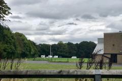 Travellers set up illegal encampment on sports fields