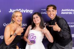 Wilmslow teenager with rare brain tumour wins JustGiving Fundraiser of the Year award