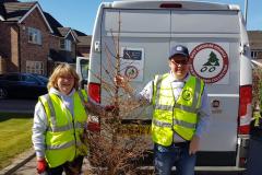 Record-breaking Christmas tree collection completed in April sunshine