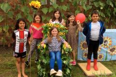 Children's sunflower competition brightens up Fulshaw