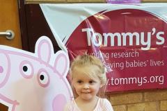 Little ray of sunshine raises £2000 for Tommy's after family suffers tragic loss