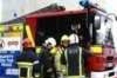 Rubbish fire behind Wilmslow bank