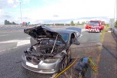 Electrical fault sparks car fire on Handforth bypass