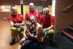Brave 3-year-old rescued after getting stuck in a lift