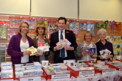 George Osborne pays annual visit to charity card shop