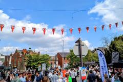 Residents gather to celebrate the Coronation