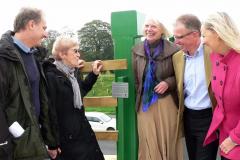 Plaque commemorates success of footbridge campaign