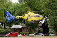 21-year-old airlifted to hospital following industrial accident
