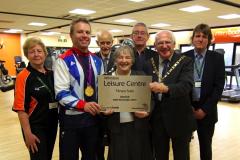 Paralympic champion officially opens fitness suite