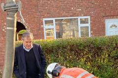 'Work is still going on to improve facilities in Wilmslow during these strange times'
