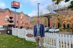 Station fencing replaced
