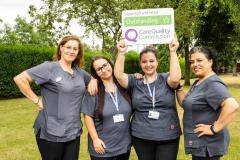 Carefound Home Care celebrating clean sweep of Outstanding ratings with recruitment day in Wilmslow