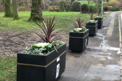 Planters to stop parking on Memorial Garden