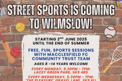 Free street sports sessions coming to Wilmslow