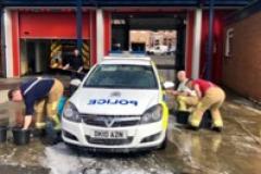 Wilmslow firefighters making a splash for cash