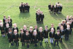 Youngsters enjoy their first day at big school