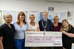 Toiletry Bank receives grant from Town Council