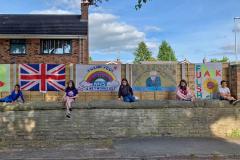Neighbours come together and continue to fly the flag for our NHS