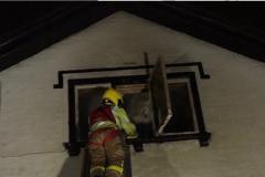 Five fire crews battle house blaze on Alderley Road