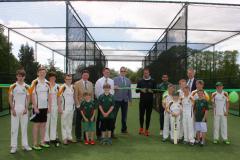 Cricket legend opens new nets at local club