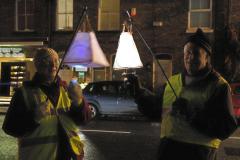 Streets lit up for the start of advent