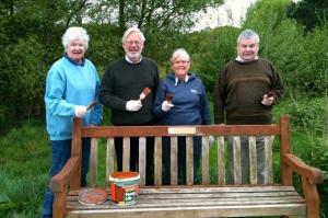 benches painting May 2014