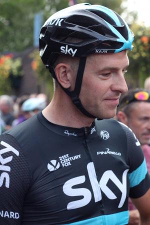 ToB Ian Stannard in Congleton just before the race start