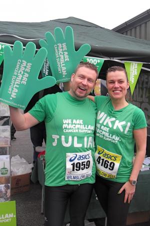 Nikki and Julian at start