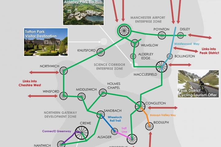 cycling strategy aspirational map