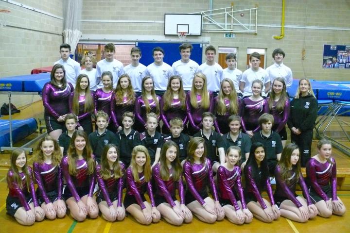 Trampolining team photo