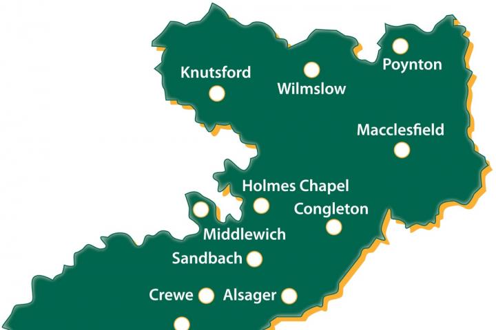 Cheshire East Green Map