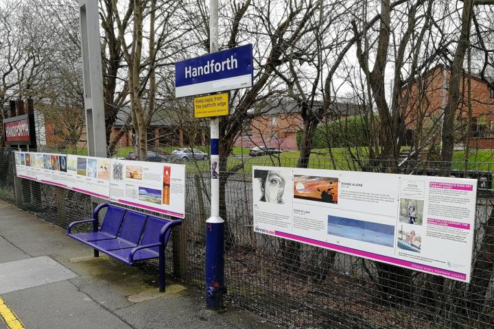 Donna Louise Exhibition on the North-bound platform 1