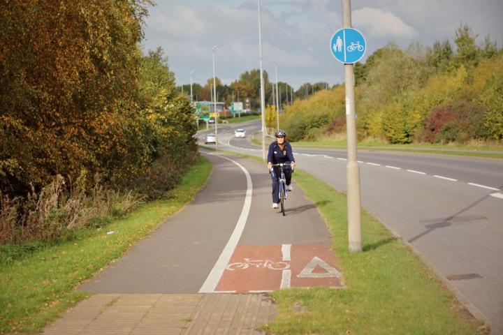 Cycleway in Crewe
