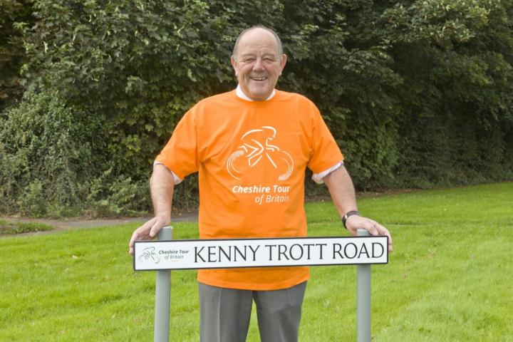 Kenny Trott Road, with Cllr David Brown 2